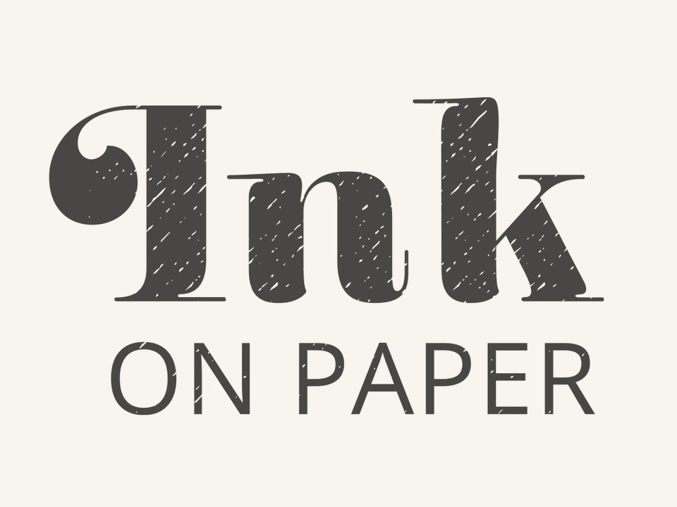 Blind embossed Ink on Paper logotype on cotton stock